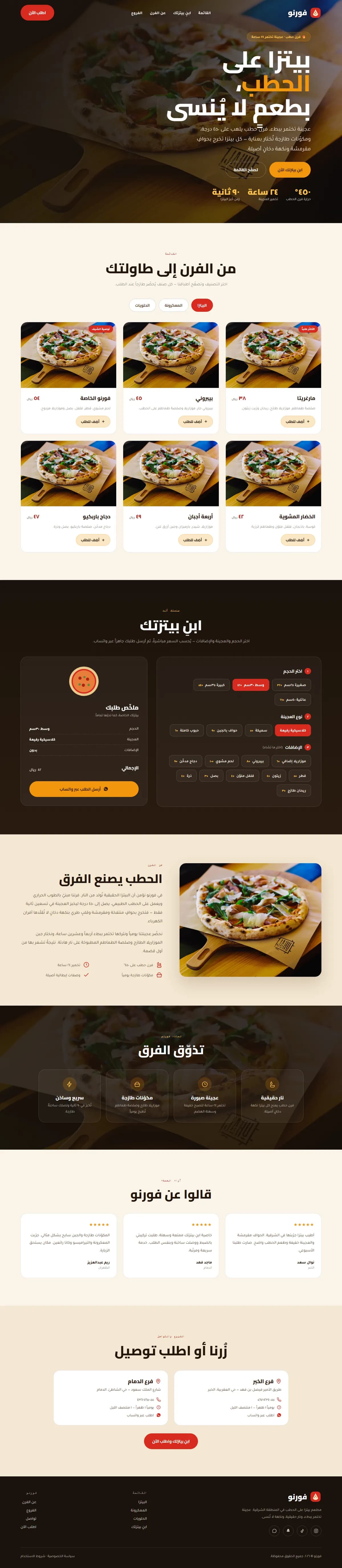 فورنو · بيتزا بالحطب